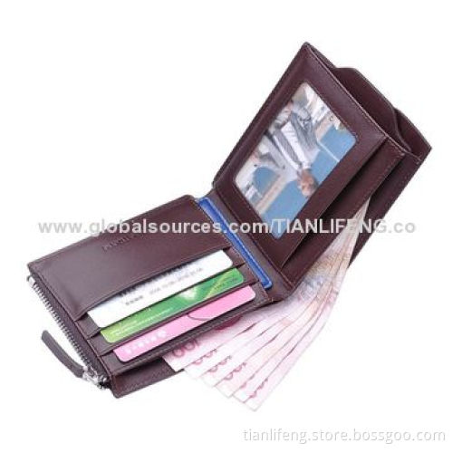 Leisure Quilted Leather Wallet for Business men